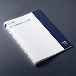 carved 3d panel booklet